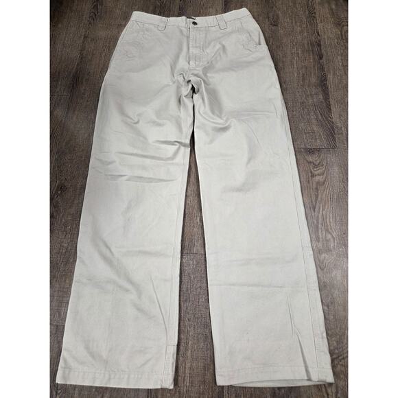 Mountain Khakis Teton Twill Hiking Pants Beige Rugged Straight Leg Mens 30x31 - Picture 1 of 6